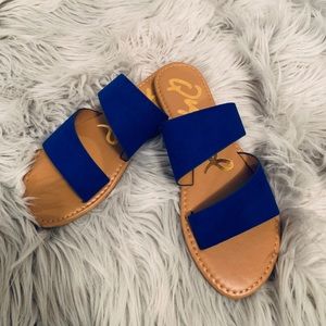 Qupid- COBALT BLUE SANDALS